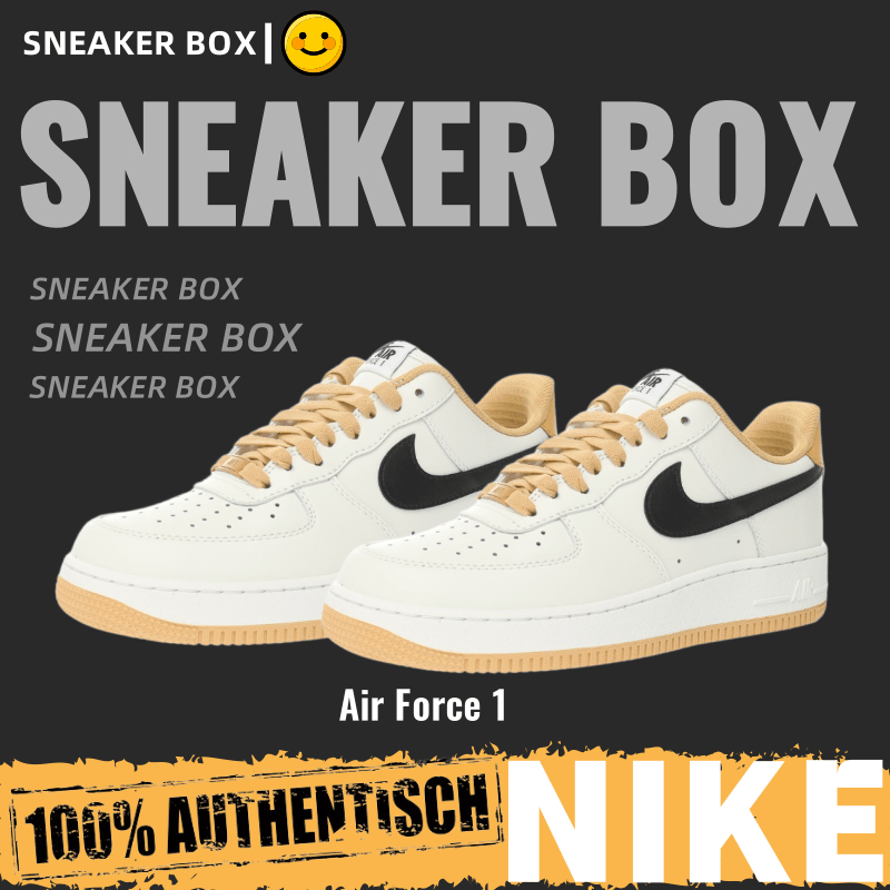 【U+】Nike 鞋 By You Air Force 1'07 Low Retro SP 空軍一號 米白薑黃 男女板鞋