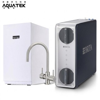 【沛宸Aquatek】AQ-3222廚下冷熱交換型雙溫飲水機【BRITA GR600淨水組｜冷熱水均經煮沸｜贈全台安裝】
