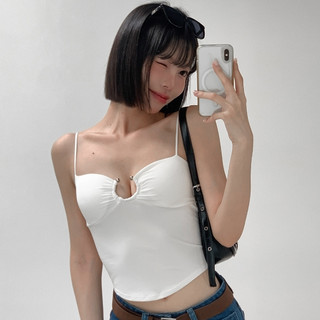 【Aa.chic熱賣商品】細肩U型扣環BRA TOP(六色).女裝/細肩/簍空/彈棉/BRA TOP【C166102】