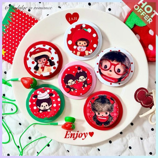 【🎁LE-HAO🎊】日系🇯🇵Monchhichi 蒙奇奇 聖代新年紅可愛復古磁吸手機氣墊支架 追劇神器 閨蜜禮物
