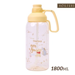 【HOUSUXI官方旗艦】迪士尼小熊維尼系列-Tritan大容量彈蓋水瓶1800ml