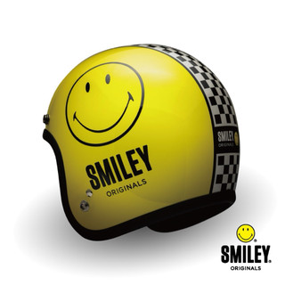 【Gallop】GALLOP x SMILEY HELMET 黃色笑臉 聯名款 3/4 半罩安全帽 黃色
