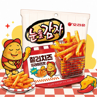 現貨｜韓國代購🇰🇷ᴏʀɪᴏɴ好麗友 閉眼薯 真的超好喫 辣味起司🧀脆薯 辣醬起司 薯條餅乾 韓國零食 追劇零食 鹹餅乾