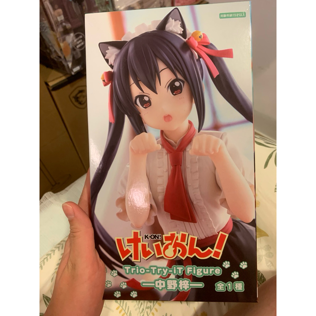 現貨 全新 日版 日本帶回 K-ON trio-try-it figure 中野梓 梓喵 景品 公仔