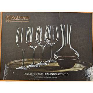 全新 德國 Nachtmann 維芳迪 紅酒禮盒五件組 醒酒器+紅酒杯 5件組
