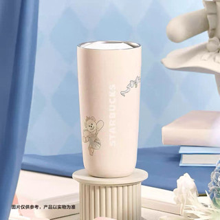 星巴克杯子公主下午茶系列可愛芭蕾熊店長格紋款不鏽鋼桌面杯