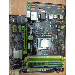 微星 MSI B85M ECO 軍規+G1840+D3-8G(含檔板風扇)-拆機良品