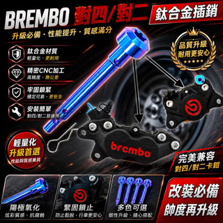 【叫小賀】鈦合金插銷 Brembo卡鉗 插銷 對四卡鉗插銷 大螃蟹 插銷 鈦合金插銷 卡鉗插銷 對四卡鉗 插銷
