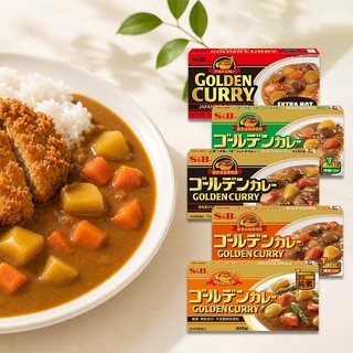 S&B 愛思必 金牌 咖哩塊 220g 日式咖哩 甜味咖哩 素食咖哩 日本咖哩 辣味咖哩【小三美日】DS030841
