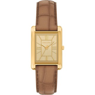 Michael Kors MK Essex 典雅方型女錶 手錶-金x棕/26mm MK7584