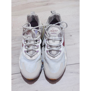 👟 Nike Air Max 270 React 女款｜24 公分｜正版｜白粉配色｜二手