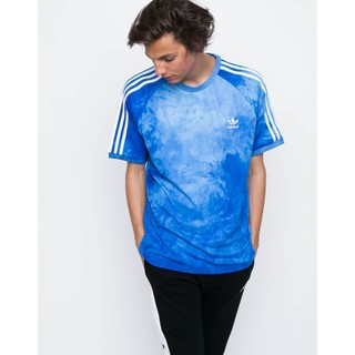 adidas愛迪達 x Pharrell Williams菲董 男款大尺碼XL聯名藍色紮染短袖T恤 3523【衫之小朱】