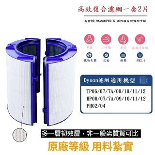Dyson Hepa 抗菌版活性碳濾網 適用 Dyson HP/TP 06 07 7A 09 10 11 12空氣清淨機