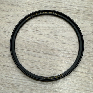 B+W 007 Clear MRC nano 72mm DIGITAL 純淨濾鏡超薄高硬度奈米鍍膜 保護鏡 二手 無盒子