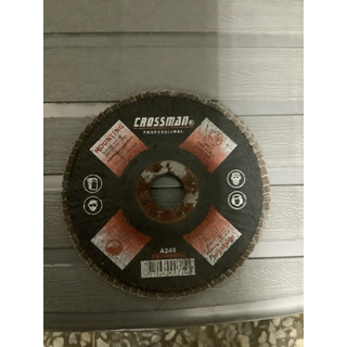 CROSSMAN 4”平面砂布輪 氧化鋁（A)100*16*16mm 粒度240#