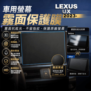 【現貨秒出開發票】LEXUS UX UX300H UX250H UX200 導航螢幕鋼化膜 霧面抗指紋 保護貼