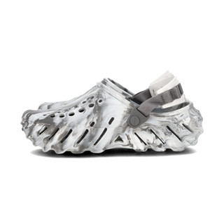Crocs Echo Marbled Clog 男女鞋 灰白色 波波 克駱格 洞洞鞋 涼拖鞋 208454-1NL