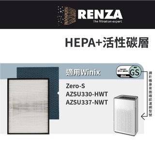 適用韓國 Winix Zero-S AZSU330-HWT AZSU337-NWT 空氣清淨機 替換GS HEPA活性碳