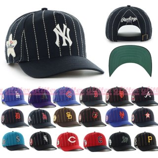 glitter。預購 47Brand x Rawlings 聯名 條紋 復古老帽 PINSTRIPE Hitch Hat