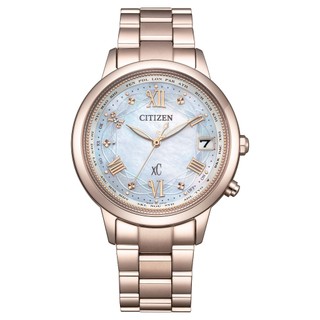 CITIZEN 星辰錶 XC 光動能電波對時 花嫁限定款 鈦金屬女錶 36mm CB1135-52D 台灣公司貨保固三年