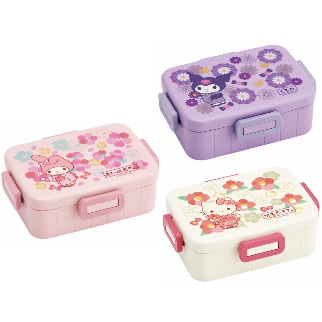 日本製 SKATER 650ml 便當盒 庫洛米 KITTY My melody Kuromi 保鮮盒 美樂蒂 可微波2