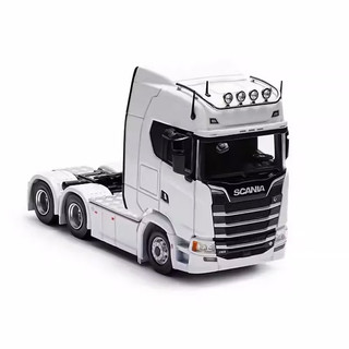 ＝微縮時刻＝麥思迪｜SCANIA R500 R650 770S 拖車頭｜低床式重型運輸拖車｜低板半拖｜1/64合金模型車