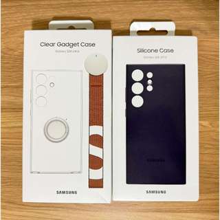 Galaxy S24 Ultra 矽膠薄型保護殼 + Galaxy S24 Ultra 透明多功能保護殼