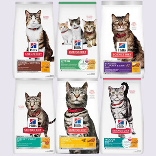 Hill's 希爾思 貓飼料 成貓 配方飼料 化毛排毛 幼貓 完美體重 室內成貓 泌尿道毛球控制 敏感腸胃與皮膚