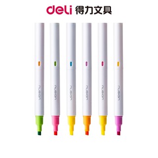 Nusign紐賽 雙色螢光筆/混色出貨/ENS720｜雙頭螢光筆 雙色螢光筆 重點筆 標記筆 學生文具 辦公文具 筆記用