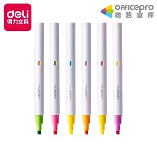 得力Deli NUSIGN雙色螢光筆/混色出貨/ENS720｜Officepro總務倉庫