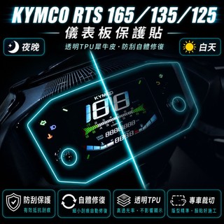 KYMCO RTS 165／135／125 / Global Eagle儀表板保護貼｜透明TPU犀牛皮・防刮自體修復