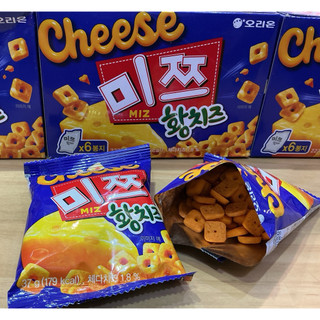 【韓國🇰🇷ORION 好麗友】MIZ 經典黃起司迷你餅乾| 濃鬱切達起司 酥脆小餅乾（拆賣袋裝）