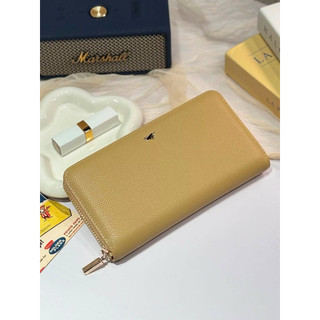 《高尚名品》✨ BRAUN BUFFEL 德國小金牛 維那斯-C 義大利牛皮 12卡拉鍊長夾｜淺棕色✨
