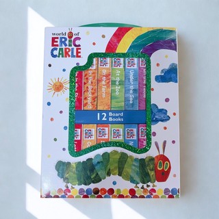 📖書蟲選書【艾瑞卡爾 Eric Carle 12冊小書盒】英文啟蒙 厚頁書 字彙學習 親子共讀 主題認知 一盒12本