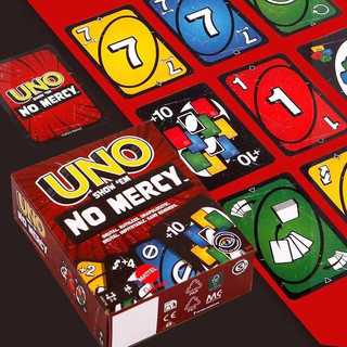 台灣出貨 UNO紙牌桌遊 UNO撲克卡牌 絕不留情桌遊 新款雙面牌加厚塑封 防水塑封UNO卡牌