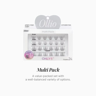 韓國OLLIO NOGLUE EYELASH CLEAR SINGLE PACK PLUS 8 TYPES 免膠假睫毛