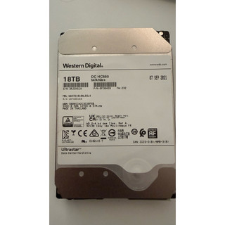 WD HC550 18TB HDD二手 3.5吋 硬碟 使用18000小時