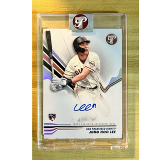2024 Topps Pristine 李政厚 Hoo 巨人歐爸 新人RC 簽名球員卡 「原封殼」