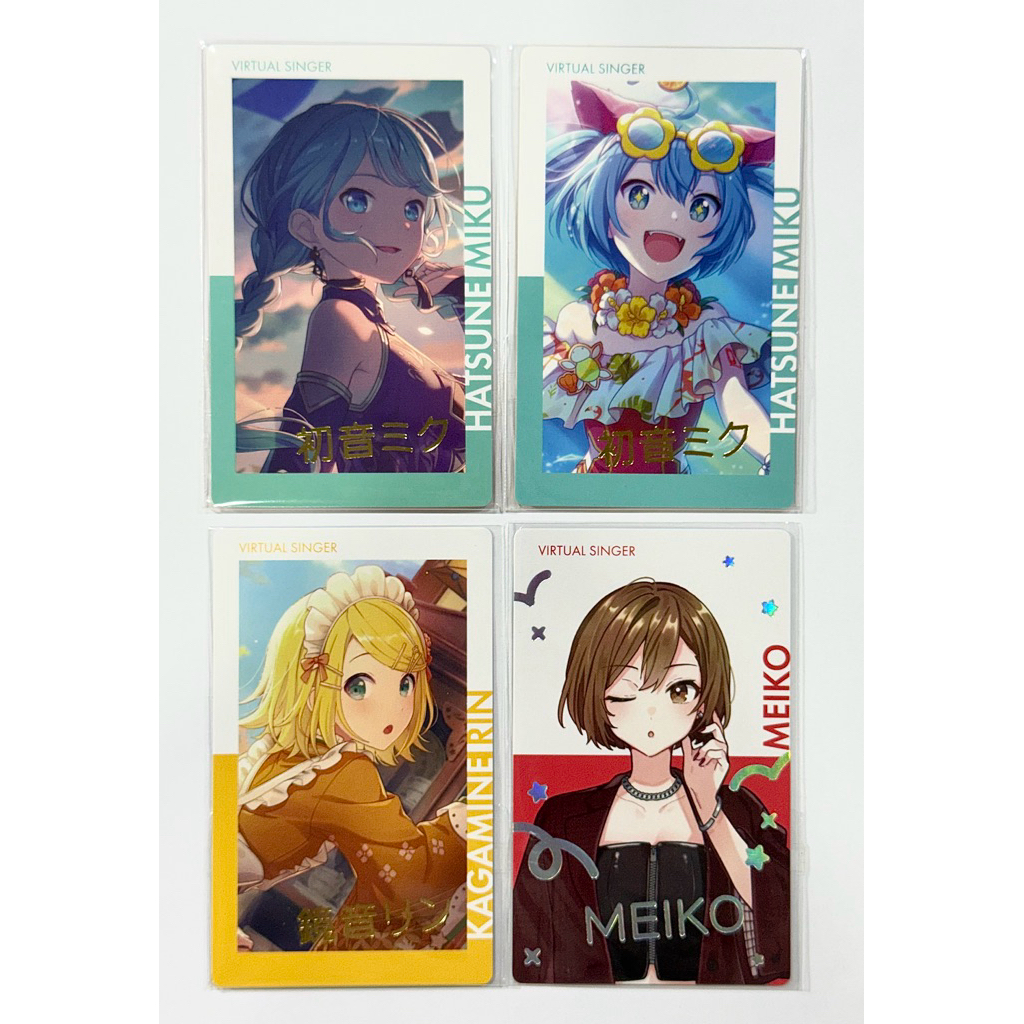 世界計畫 V家簽卡 金簽 光線歌簽卡   UN卡 生日卡簽卡 初音未來 鏡音鈴 鏡音連 巡音流歌 MEIKO KAITO