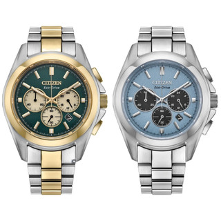 CITIZEN星辰 Chronograph 光動能三眼計時手錶 40.5MM CA4684-54X/CA4680-55L