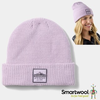 【SmartWool】Logo美麗諾羊毛保暖毛帽/ SW011493-R11 天空粉紫