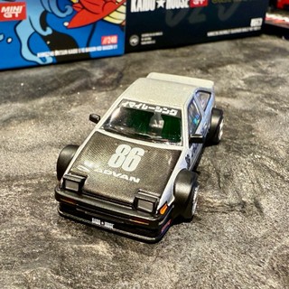 銀色款 台版免運 MINI GT Kaido AE86 Sprinter Trueno V2 G218 碳纖維引擎蓋