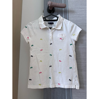 二手 GAP 兒童 蝴蝶結polo衫140cm