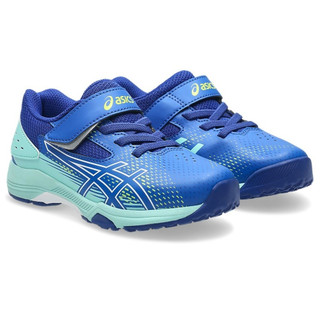 asics 亞瑟士 運動鞋 童鞋 中童 大童 魔鬼氈 LAZERBEAM SL 藍 1154A233-400