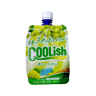 LOTTE樂天 Coolish酷立吸冰淇淋-麝香葡萄口味 135ml（冷凍）【Donki日本唐吉訶德】
