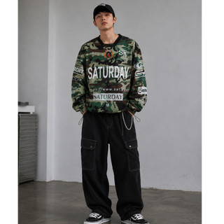 <Epic.urean> Camo Saturday Pullover｜SATURDAY滿版迷彩束口長袖上衣