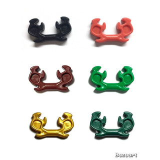 二手樂高 LEGO 裝飾 鹿角 頭飾 頭盔 頭盔飾品 綠色 紅色 黑色 紅棕色 珍珠金 深綠色 11437
