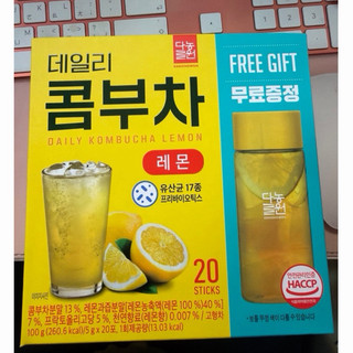 Danongwon 乳酸菌康普茶#檸檬5g*20ea+瓶子