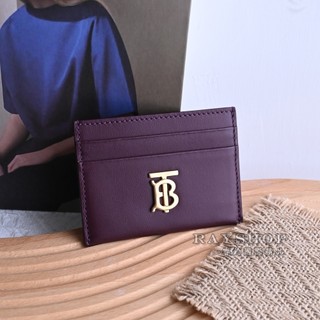 睿鈞國際精品 BURBERRY 8052911 牛皮隨身證件卡夾.深紫 現貨