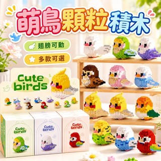 台灣現貨🎨萌鳥顆粒積木 顆粒積木 造型積木 鑽石積木 創意積木 微型積木 拼裝積木 卡通積木 萌鳥積木 積木玩具 積木